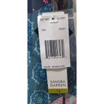 Sandra Darren  Dress Teal Green‎ Print Lined Sequin Neckline Sleeveless Size 14 Photo 7