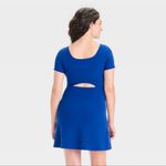 Isabel Maternity by Ingrid & Isabel Blue Athletic Mini Dress Short Sleeve Size undefined Photo 2