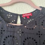 STAUD NWT  Mini Hyacinth Dress In Black Eyelet Size Medium Photo 4