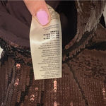 Anthropologie Kara Sequined Dress brown wine size XS Photo 5