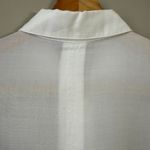 Cloth & Stone NWOT  Anthropologie Ruffle Button Down Shirt Womens XS White Career Photo 10