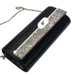 STEPHANIE Black evening purse silver pave “diamonds” cocktail party formal bag Photo 6