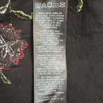 ASOS Black Embroidered Short Sleeves High-Low Hem T-Shirt Dress Photo 11