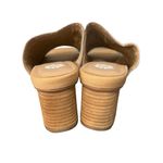 Yellow Box  Cataline Calf Hair Leather Upper Slip On Block Heel Sandals Sz 10 Photo 4