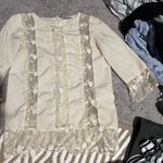 Anthropologie Camellia Lace Blouse. By Gryphon. Small Photo 6