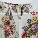Band of Gypsies Women's XS Ivory Floral Chiffon Wrap Romper Boho Photo 2