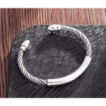 Boutique Unisex Twist Bar 925 Sterling‎ Silver Cuff Bracelet, Adjustable Photo 14
