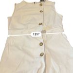 AMUR Beba White Mini Dress Women’s Size 4 Asymmetric Ruffle Hem Button Front White Photo 12