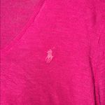 Ralph Lauren  Sport Vibrant Pink Knit V Neck Sweater Photo 2