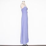 Rumer. Flocked Maxi Keyhole Dress. Purple Size XS Photo 4