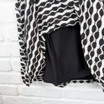 Max Studio  Knit Tank Dress Black White Geometric Print A-Line Sleeveless Medium Photo 5