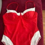 | Swim | Wild Fable Red And White Onepiece Swimsuit | Poshmark Photo 9