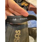 NEW SAS SEIGHT Heels Dress Sandal Black Size‎ 9.5 Narrow Leather WEDGE Buckle Photo 7