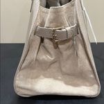 Anna Paola | Italian Leather Satchel w/ Crossbody & Scarf Tan Photo 4