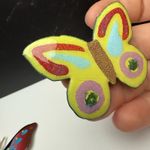 Colorful Butterfly Insect Brooch Pin Lot Of 3 Multicolor Photo 4