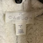 Caslon  Faux Shearling Suede Reversible Vest Drape Lapel size petite medium Photo 5