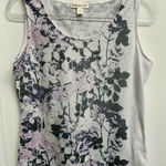 Coldwater Creek  Floral Tank Top - Light Pink and Dark Gray Photo 0
