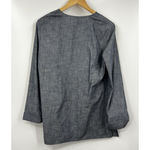 J Crew Shirt Womens Blue Pullover Denim Blue Long Sleeve‎ Tunic Size 8 Photo 2