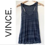 Vince Navy Scoop Neck Tank Top Racerback Small Photo 1