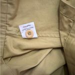 Doen High Waist Pleated Cotton Shorts Mustard Yellow Size 10 Photo 8