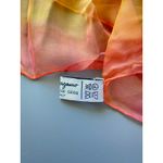 Salvatore Ferragamo Orange Silk Chiffon Floral Scarf OS Photo 4