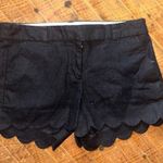 J Crew black scalloped minimalist elevated basic shorts Black Size 4 Photo 0