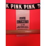 Victoria's Secret New PINK Ultimate Logo Pink Gray 1/4 Zip Pullover Women's Photo 3