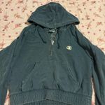 Champion Turquoise  quarter zip hoodie Photo 1