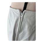 Saks 5th Avenue The Works Saks Fifth Avenue Vintage 80s Leather White Pencil Skirt Size 12 Photo 8