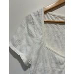 Abercrombie & Fitch white top NWT womens size L cropped short sleeve Photo 1
