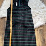 Talbots BNWT ruffle v neck green and red plaid tank dress women's size 12 Photo 4