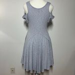 Free People  Beach Women S Dress Tiny Dancer Cold Shoulder Blue Spring Summer Photo 1