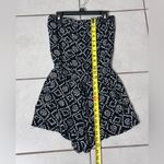 Angie  Women‎ Strapless Summer Black Print Romper size S. Photo 5