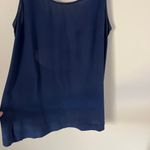 Madewell  100% Silk Lookout Bow Back Sleeveless Tank Top Blue Size XS Photo 8