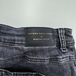 ZARA Jeans Womens 12 Midnight Black High Waist Skinny Raw Hem Cotton Photo 5