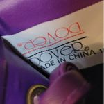 Vintage Dover Crossbody Bag Womens Purple Embossed Animal Print Mirror Purse Photo 1