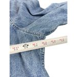 VTG CJ Banks 2X Denim Shirt Blue Embroidered Snowman Cabin Trees Christmas Y2K Photo 15