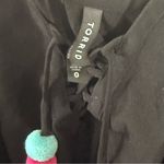 Torrid  Black and Pink‎ Babydoll Mini Dress with Flutter Sleeves Photo 3