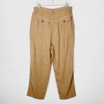 Free People  Faded Love Tan Linen Blend Trouser Pants Photo 3