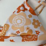 Aurelle Swim X McCall Mitchell White and Orange Floral Bikini Photo 10