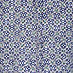 EXPRESS Shirt Womens Small Blue Multi Geometric Portofino Chiffon Casual Career Photo 5