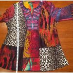 Calessa Patchwork Embroidered‎ Tunic Blouse Size Petite Small Boho Purple Photo 6
