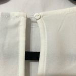 Massini  Cream Boxy Fit Peplum Short Sleeve Top M Photo 4