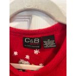 Vintage Christmas sweater, fleece, button Photo 1