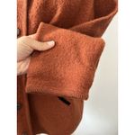 Vtg 80s Skyr wool rust Shacket L black Fur Collar old money quiet luxury grandma Orange Size L Photo 5