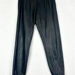 Commando  Faux Leather Jogger Size Small Black 4 Way Stretch Pockets Photo 2