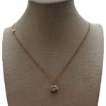 Juicy Couture Pink Enameled Rhinestone Cupcake Pendant & Necklace 18” Gold Tone Photo 2