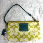 Coach  neon  Summer Satin Signature Wristlet Photo 0