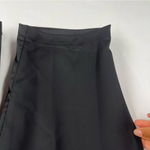 Locker Room Satin Black Adjustable Hem Relaxed Straight Leg Pleated Pull Photo 2