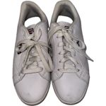 FILA Reunion Women's White/Navy/Red Leather Sneakers Lace Up Low Top Shoes 8 Photo 0